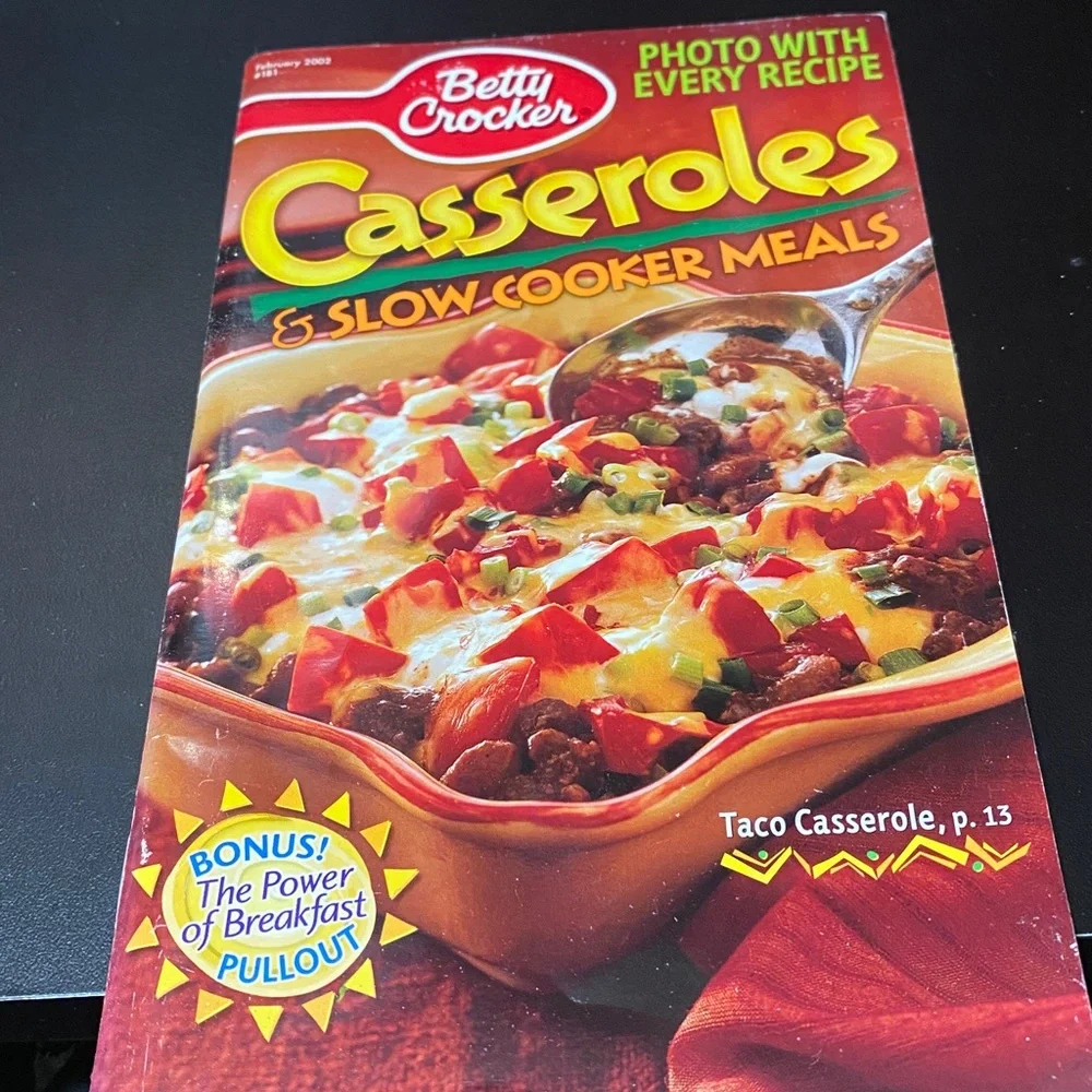 Four vintage Betty Crocker magazine cookbooks plus one bonus copy